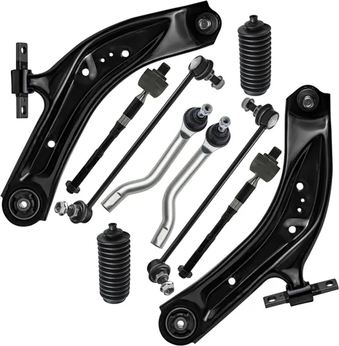Vista 89 de Detroit Axle - Kit de suspensión delantera de 10 piezas para Jeep 2002-2004