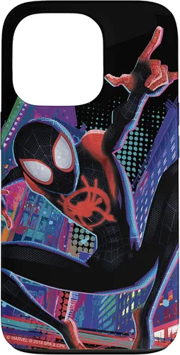Vista 10 de Marvel Spider-Man Into The Spider-Verse Miles Morales City - Carcasa para iPhone 17