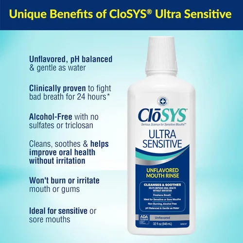 Vista 3 de Enjuague bucal CloSYS sin alcohol