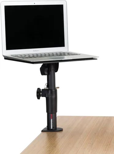 Vista 10 de Gator Frameworks Soporte de escritorio con abrazadera para monitor de estudio y altavoz con superficie acolchada de espuma EVA, ángulo ajustable
