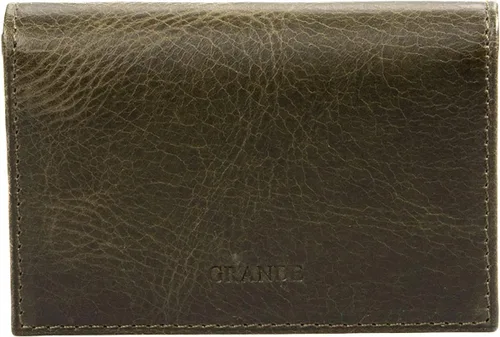 Vista 9 de Grande -3601 Cartera unisex, Gris (rustic gray), Pequeña funda magnética delgada y minimalista para tarjetas