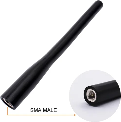 Vista 6 de Marine VHF - Antena de radio de mano SMA macho de goma compatible con HX270S HX280S HX290 HX300 HX370S HX400 HX460 HX500 HX850S HX851 HX870 HX890