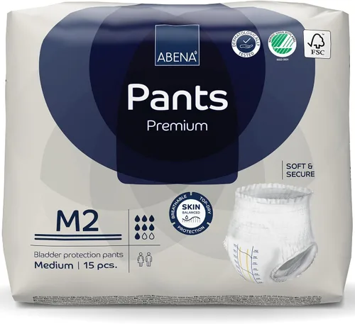 Vista 14 de Abena Abena Pants - Ropa interior protectora contra la incontinencia premium, pull-ups, absorción moderada/pesada, nivel 2, talla S, 48