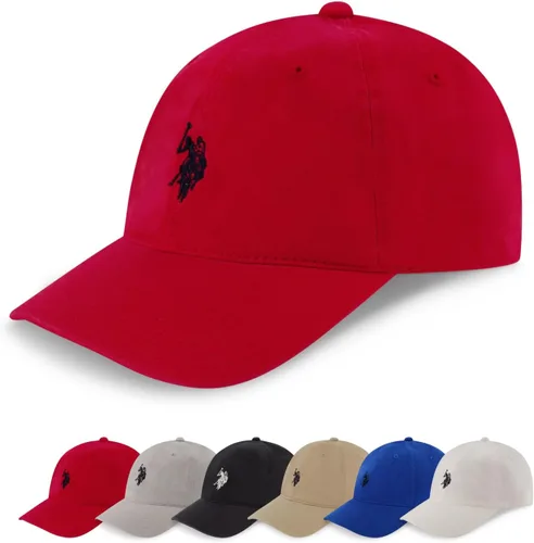 Vista 11 de U.S. Polo Assn. Gorra de béisbol, sombrero ajustable de papá 100% algodón con pequeño logo de pony Negro