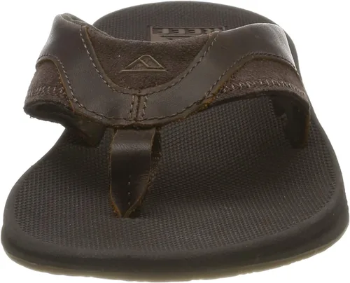 Vista 2 de Reef Mens Leather Fanning Flip Flops