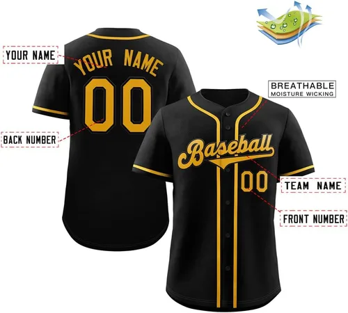 Vista 3 de Camisetas de béisbol personalizadas para hombres, mujeres, niños, camisetas con botones, personalizadas, número de nombre impreso o cosido