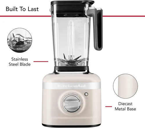 Vista 4 de KitchenAid Batidora de velocidad variable K400 con manipulador - KSB4028 - Batido de leche