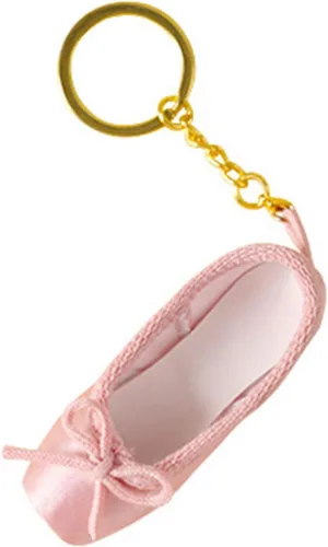 Vista 2 de BIBABLYKE Mini zapatos de ballet llavero zapatos de punta llaveros hechos a mano Pointe zapato encanto bolsa colgante regalo para amantes de la danza