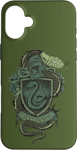 Vista 22 de Funda con escudo de serpiente Slytherin para iPhone 16 Harry Potter