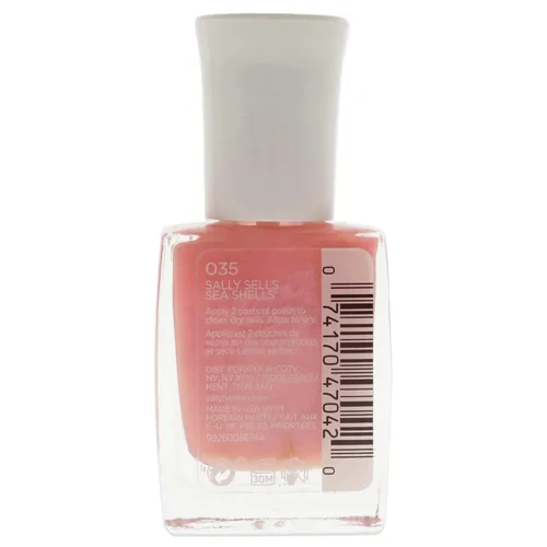 Vista 2 de Sally Hansen Esmalte de uñas Mega Strength, Sally Sells Sea Shells, 0.4 onzas líquidas