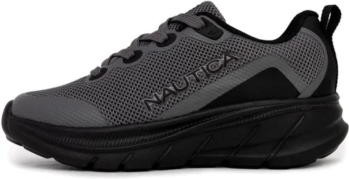 Vista 2 de Nautica Zapatos deportivos con cordones para niños, cómodos zapatos para correr para niños y niñas, niños pequeños y grandes