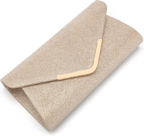 Vista 3 de Bolsos de mano brillantes para mujer, bolso de noche para mujer, bolso de mano para mujer, bolso de mano para fiesta, graduación, boda