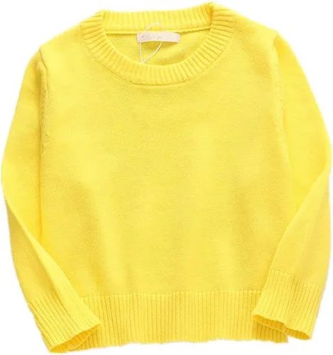 Vista 5 de LNICEAR Suéter de punto con cuello redondo para bebé, niña, niño, suéter de punto cálido, manga larga, ropa de otoño e invierno