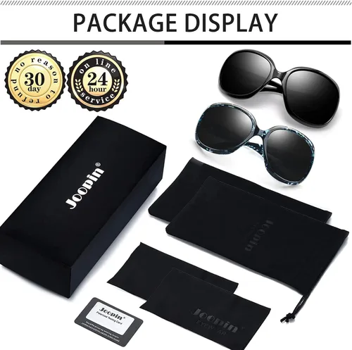 Vista 75 de Joopin Lentes de sol de gran tamaño para mujer, polarizados, grandes, para conducción, protección UV, grandes sombras