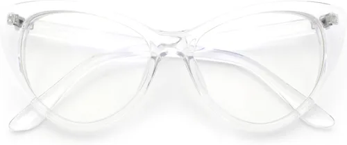 Vista 12 de SA106 Gafas de computadora con marco de ojo de gato auténtico gótico clásico con filtro de luz azul Negro