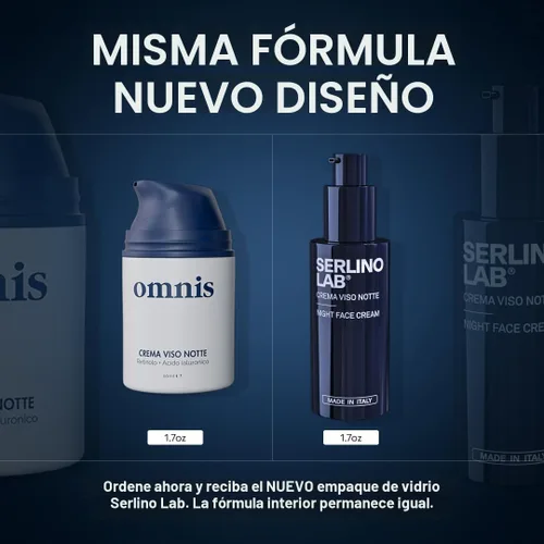 Vista 2 de Omnis Uomo Crema facial – Hidratante con retinol y ácido hialurónico, efecto refrescante, reduce arrugas y manchas oscuras, mejora la elasticidad