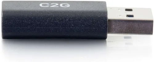 Vista 3 de C2G 54427 5Gbps hembra a USB-A macho SuperSpeed adaptador convertidor, negro