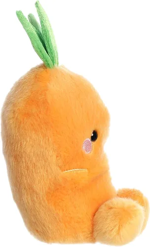 Vista 4 de Aurora® Adorable animal de peluche Palm Pals™ Cheerful Carrot™, divertido peluche coleccionable para niños y adultos, perfecto para decorar