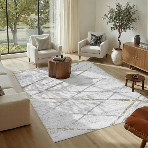 Vista 120 de jinchan - Tapete de pasillo marroquí de 2 x 6 pies con líneas, bohemio, lavable, para cocina, suave, geométrico, de lana sintética, antideslizante