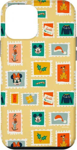 Vista 16 de iPhone 16 Disney Mickey & Minnie Mouse Holiday Christmas Santa Stamps Case