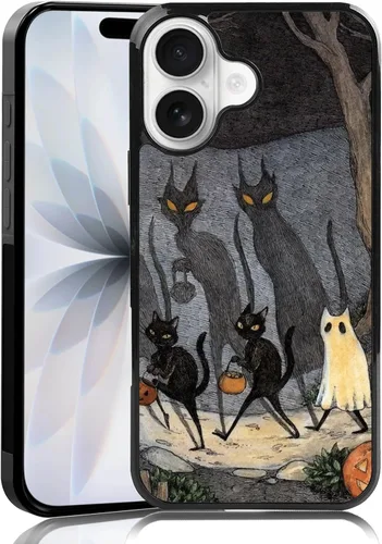 Vista 54 de Elegante funda de teléfono con diseño de gato Marie compatible con iPhone 11, funda de encaje dorado para iPhone, a prueba de golpes, rosa fucsia