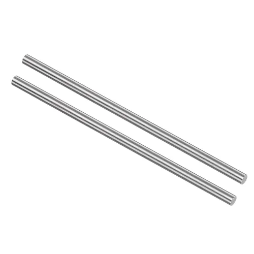 Vista 11 de uxcell 2 piezas varillas de metal redondas de acero, 2 mm x 200 mm de acero de alta velocidad (HSS) barra de torno herramienta, para eje engranaje