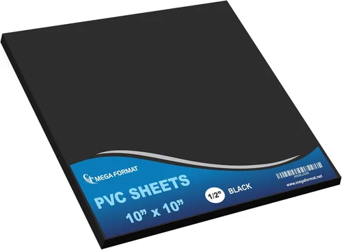 Vista 57 de Mega Format Hojas de plástico de PVC expandido – Hoja negra rígida de 5 x 7 pulgadas para manualidades, señalización y exhibiciones – Sintra Negro