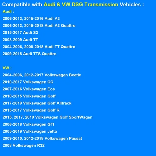 Vista 6 de Filtro de aceite, reemplaza 044-0362, 02E305051C Compatible con transmisión DSG de VW Audi - 2006-2018 A3, 2004-2018 TT Beetle, 2009-2017 CC Passat
