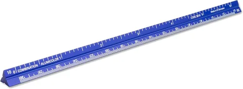 Vista 54 de Alumicolor Regla Métrica de Bolsillo para Arquitecto de Aluminio, 15CM, Negro