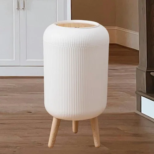 Vista 10 de URALFA - Cubo de basura con sensor de movimiento y tapa, 3 galones / 11 L, cubo de basura automático para baño, cubo de basura sin contacto, cubo