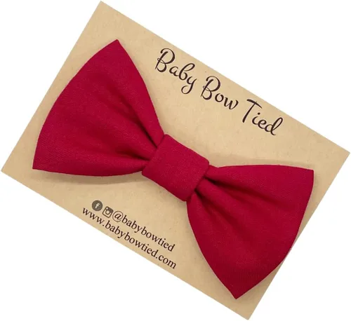Vista 27 de Handmade Pre-Tied Clip on Bow Tie for Baby to Young Boy