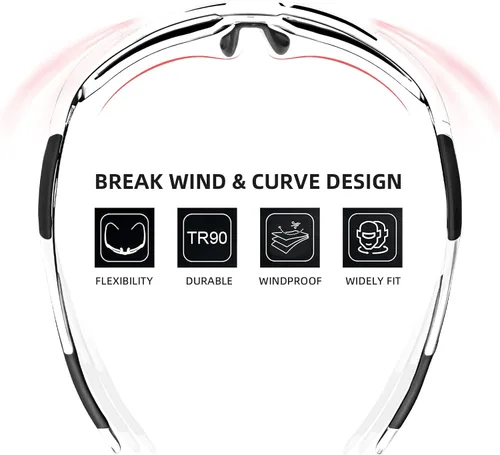 Vista 4 de ROCKBROS Polarized Sunglasses for Men Women UV400 Protection Cycling Bike Glasses TAC Lightweight Frame Driving Fishing