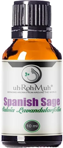 Vista 10 de Aceite esencial de salvia española orgánica certificada por USDA Puro España - 0.2 fl oz