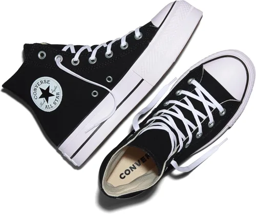 Vista 5 de Converse Chuck Taylor All Star Lift - Tenis de plataforma para mujer Negro/Blanco/Blanco