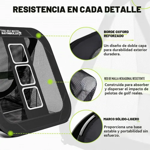 Vista 3 de BAYINBULAK Red de práctica de astillado de golf, accesorios de golf para hombres, 1 paquete