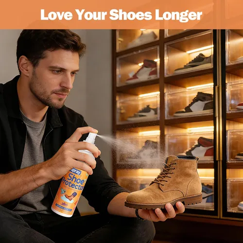 Vista 8 de Shoe Protector Spray - 6.76oz Professional Waterproof Stain Guard Advanced Nano Protection for Suede,Leather,Fabric