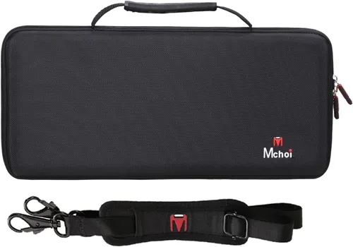 Vista 4 de Mchoi Funda rígida portátil compatible con la impresora móvil inalámbrica Epson Workforce WF-100/WF-110, solo funda (negro)