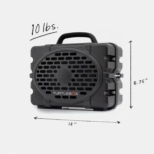 Vista 2 de Turtlebox Original Gen 3: Bocina Bluetooth portátil para exteriores – Ultra-sónica (120dB), impermeable (IP67), resistente, a prueba de impactos