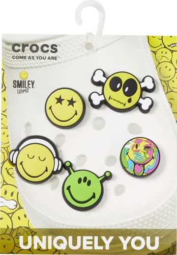 Vista 2 de Crocs Icon Pack Jibbitz Shoe Charms, Smiley