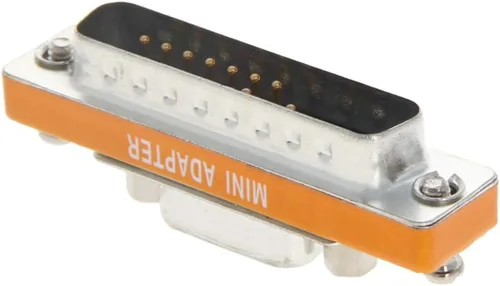 Vista 8 de Fielect DB15 VGA cambiador de género de 15 pines hembra a macho de 3 filas de ángulo recto Mini cambiador de género adaptador conector para 15pin