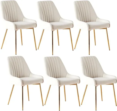 Vista 13 de Juego de 4 sillas de comedor de terciopelo negro, modernas sillas de cocina