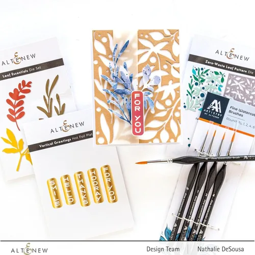 Vista 9 de Altenew Troquel con patrón de hojas sin residuos, hermosos troqueles florales para manualidades de papel, tarjetas y álbumes de recortes, troqueles