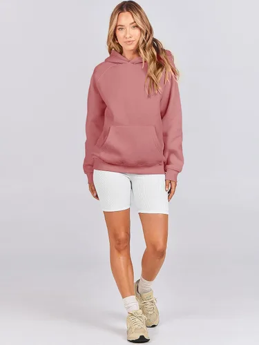 Vista 139 de ANRABESS - Sudaderas con capucha para mujer, sobre talla, de vellón de manga larga, modelo de 2024, para otoño
