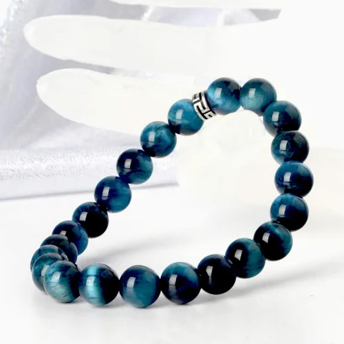 Vista 3 de BONNY BOXX - Pulsera de piedras preciosas naturales curativas, cuentas de piedras semipreciosas de 516 pulgadas, para hombres y mujeres, joyería