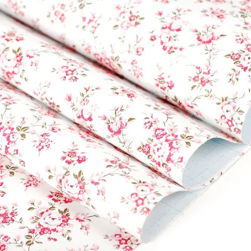 Vista 2 de Papel de contacto floral autoadhesivo de vinilo decorativo para cajones, estantes, despegar y pegar, papel tapiz extraíble para armarios de cocina