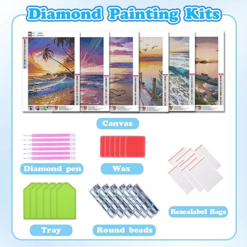 Vista 3 de DOTSOPS Kits de Pintura de Diamantes Arte Adultos Kit de Pintura Manualidades DIY Arte de Diamantes 5D Paquetes Kits Completos para Adultos