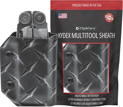 Vista 11 de Clip & Carry Kydex - Funda multiherramienta para cuero Wave & Wave + Plus, fabricada en Estados Unidos, funda para múltiples herramientas, funda