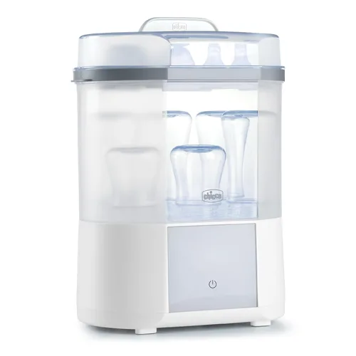 Vista 7 de Esterilizador de vapor para microondas: elimina el 99.9% de la suciedad de forma rápida y natural con el poder del vapor, blanco/gris