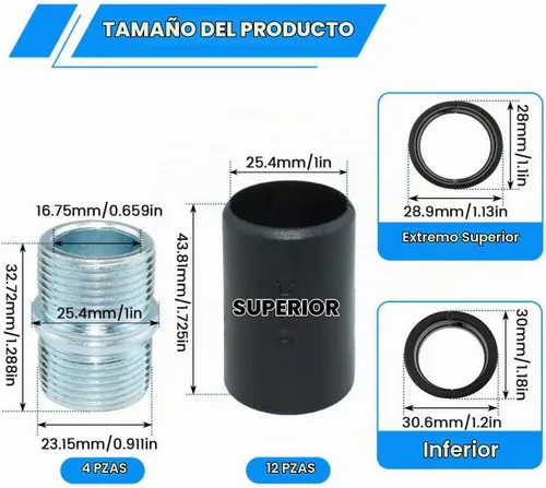 Vista 2 de SDTC Tech 12 pares de clips de estante de alambre y conectores a tope