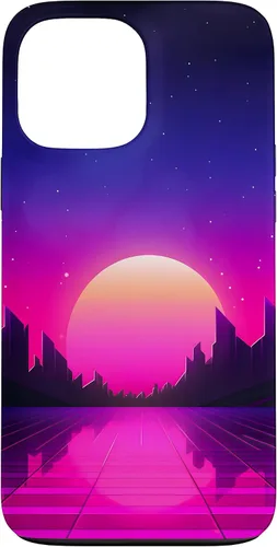 Vista 24 de Retrowave Vaporwave Synthwave 80s Style Case for iPhone 17